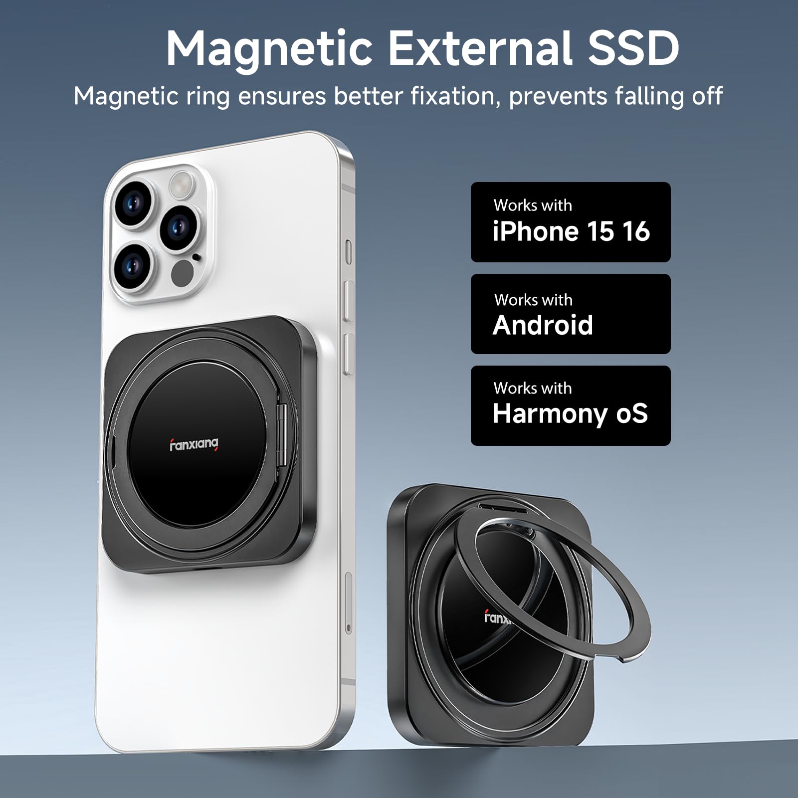 Amazon | 【マグネット式超小型】Fanxiang magsafe外付けSSD 高速